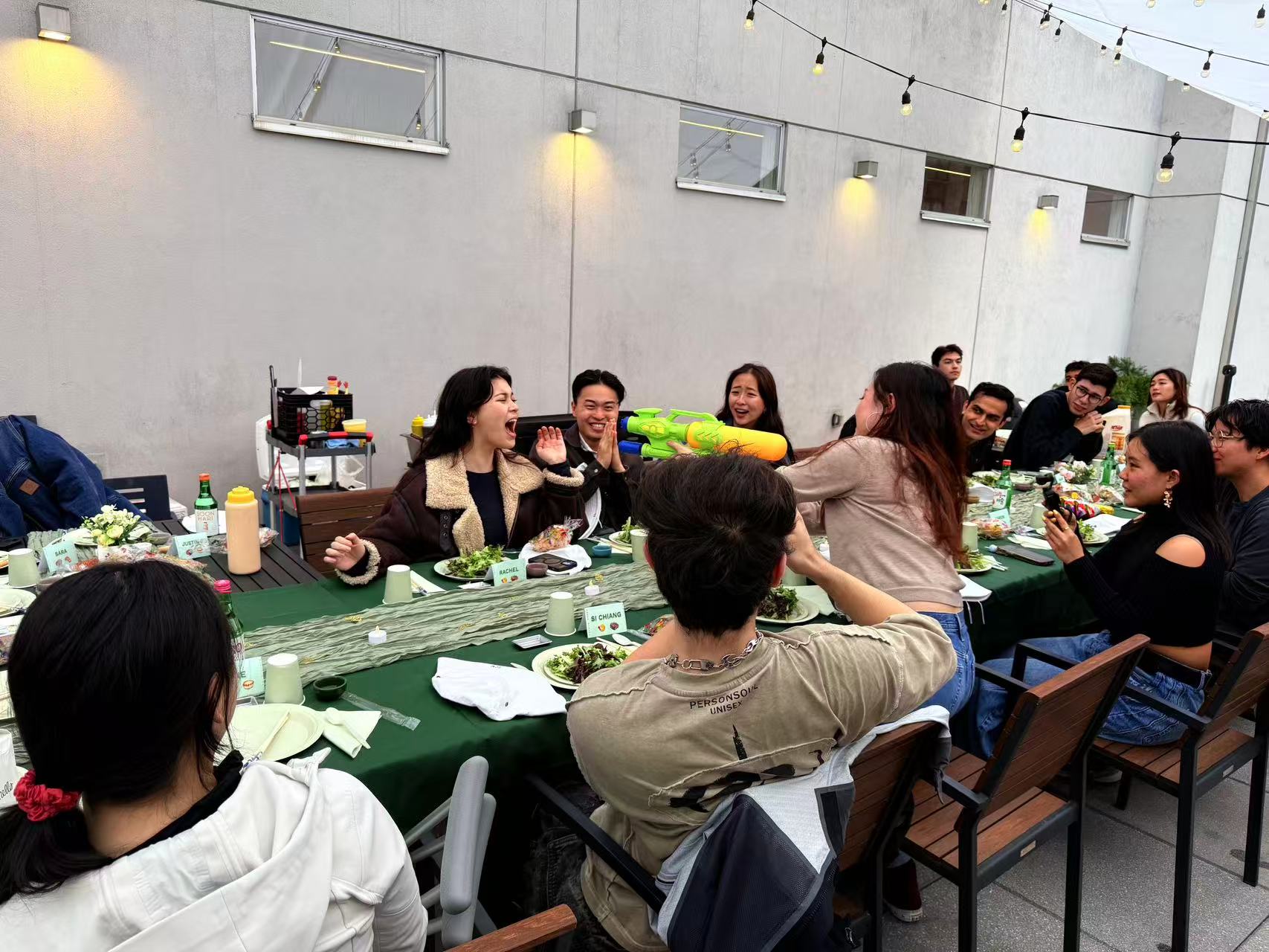 Backyard hibachi celebration