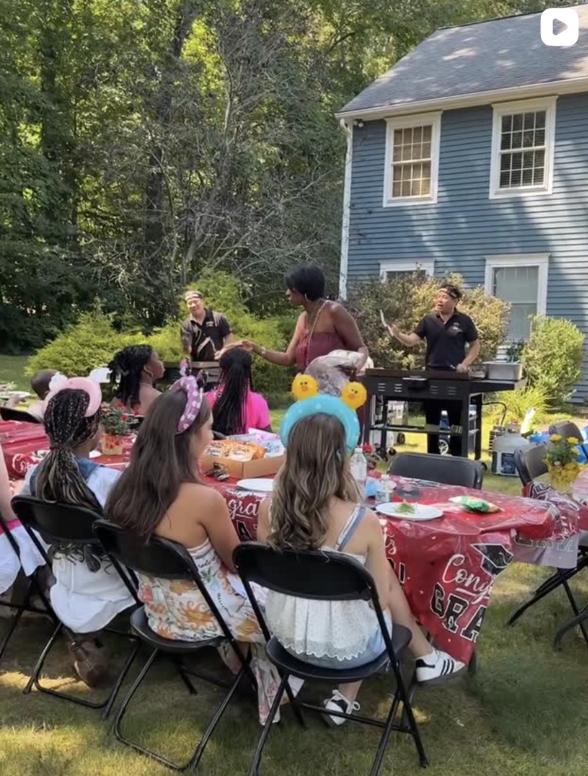 Backyard hibachi party · Westchester, NY